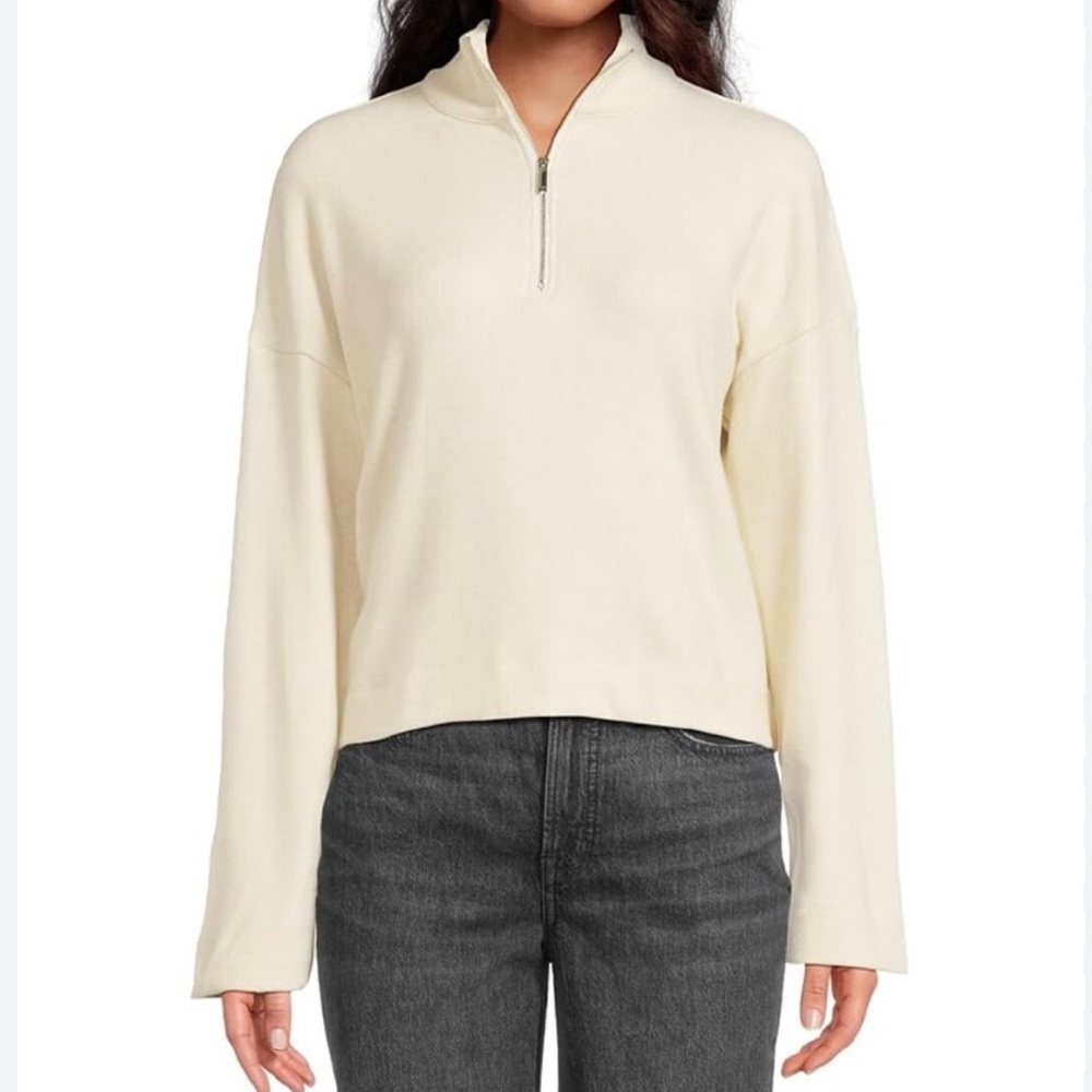 Madewell Quarter-Zip Pullover Sweatshirt